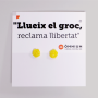 Arracades de botó flor groga
